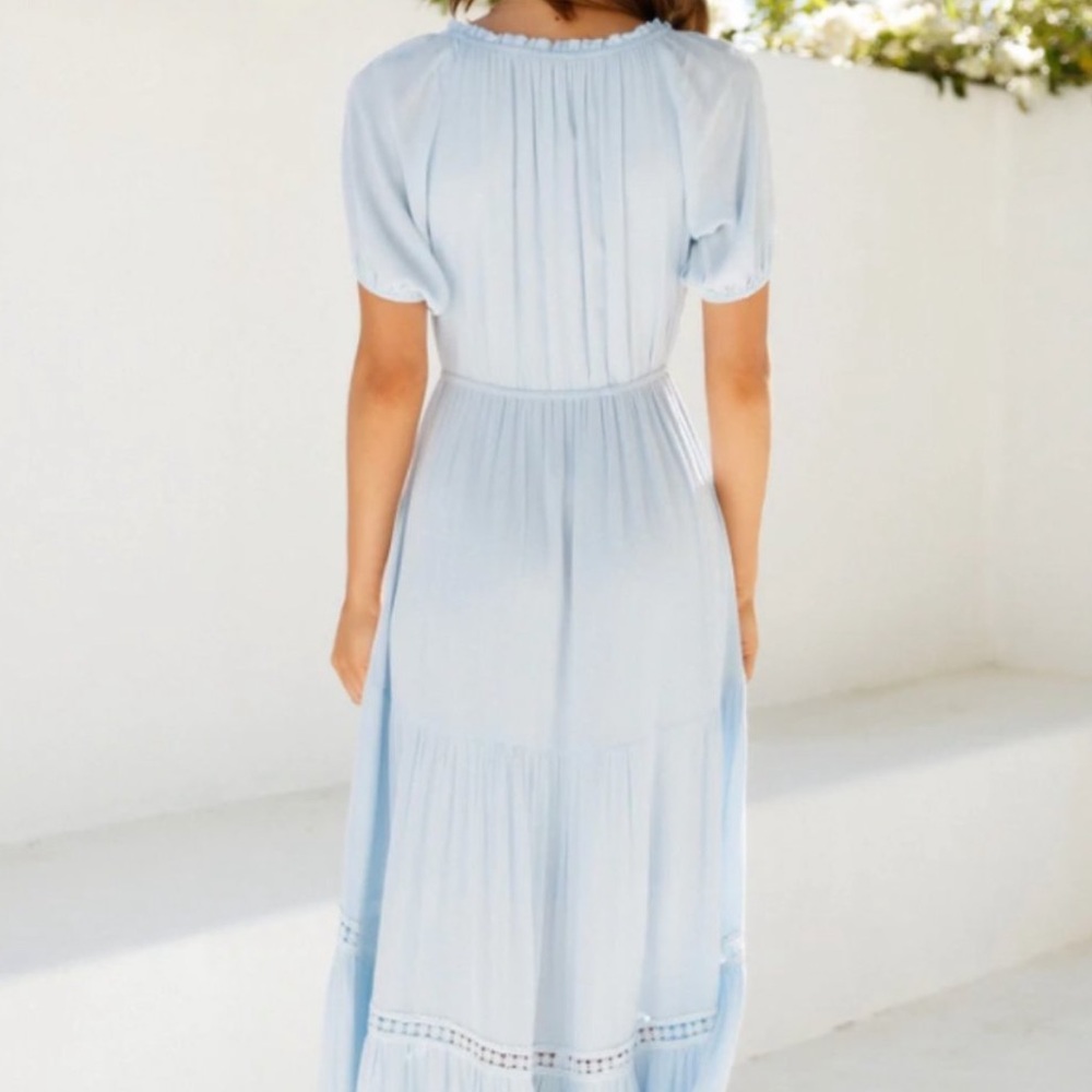 Hello Molly Light Blue Midi Dress - Picture 3 of 6